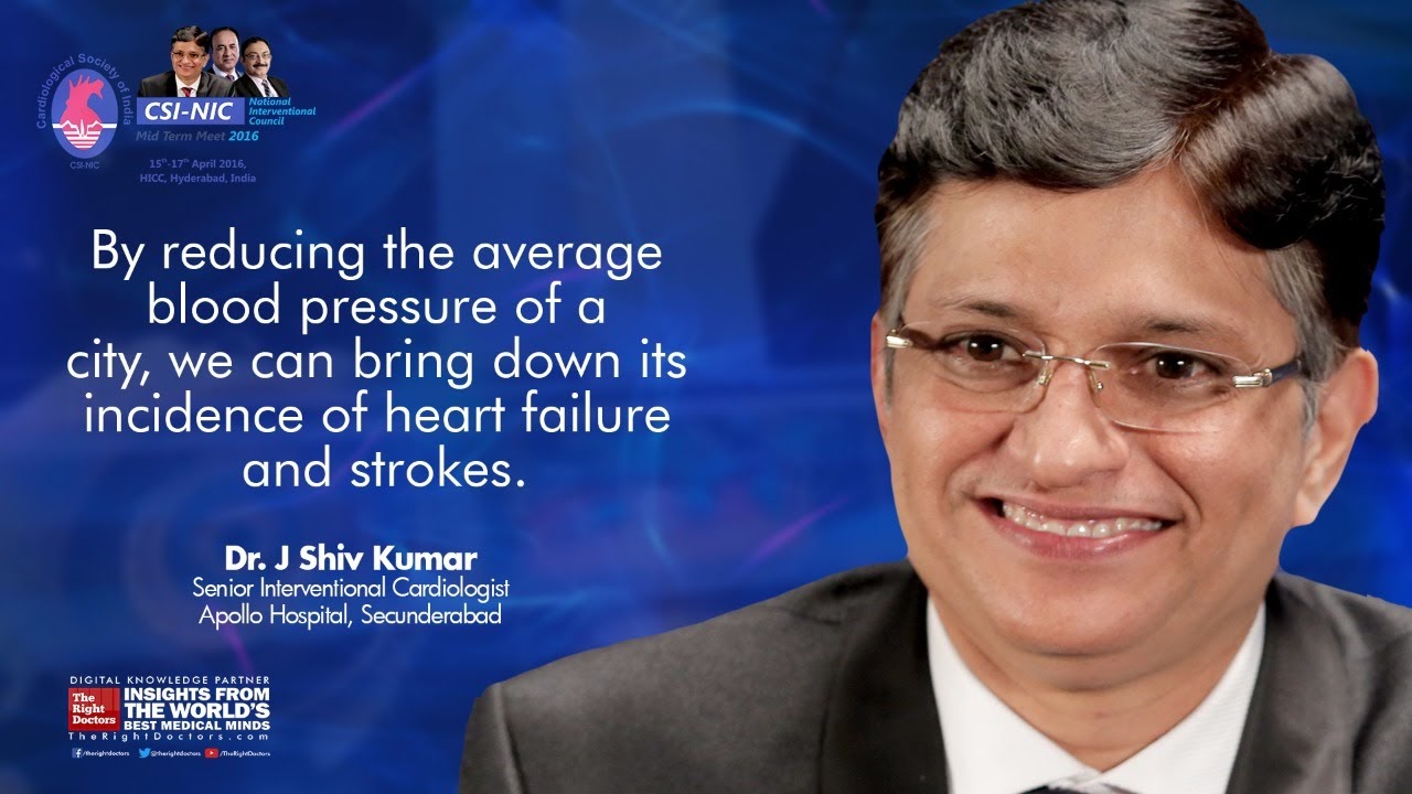 By reducing average blood pressure of a city, We can bring down its incidence of heart failure