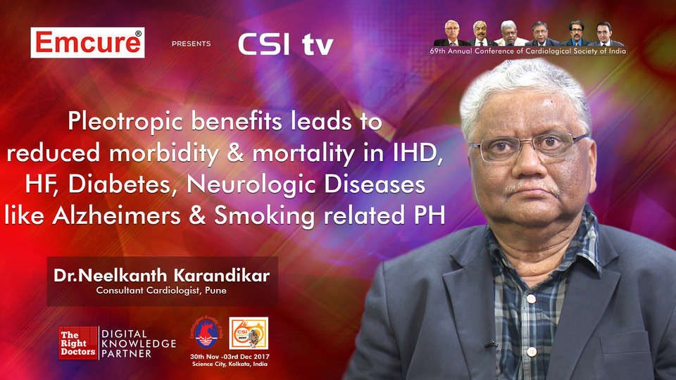 Dr. Neelkanth Karandikar participating in csi-2017, sharing insights in Cardiologist