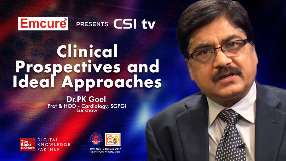 Dr. PK Goel participating in csi-2017, sharing insights in Professor and Head Cardiology