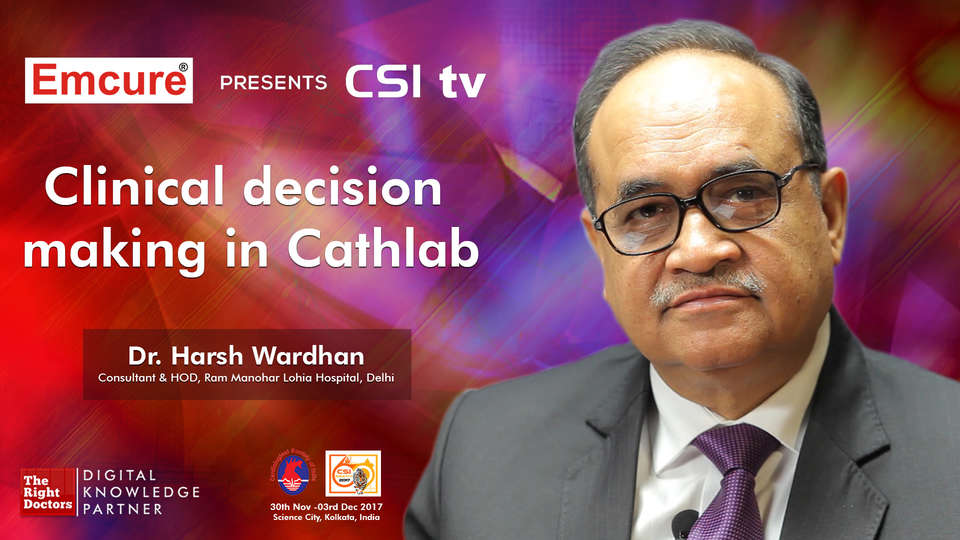 Dr.Harsh Wardhan participating in csi-2017, sharing insights in Head of Department-Cardiology