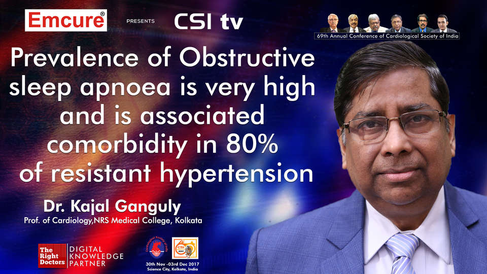 Dr. Kajal Ganguly participating in csi-2017, sharing insights in Cardiologist