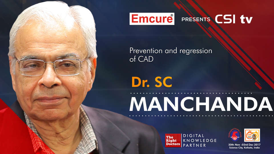 Dr.SC Manchanda participating in csi-2017, sharing insights in Senior Consultant Cardiologist