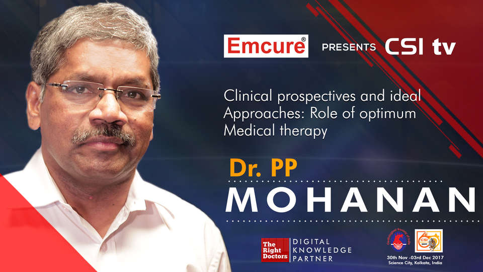 Dr. PP Mohanan participating in csi-2017, sharing insights in HOD- Cardiology