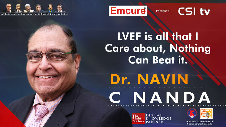 Dr. Navin C Nanda participating in csi-2017, sharing insights in Director of Echocardiography