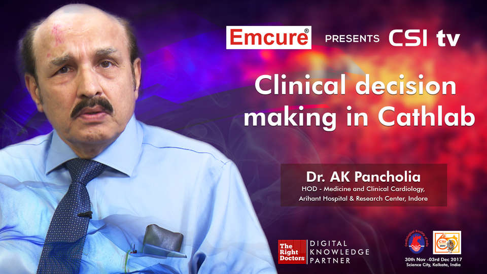 Dr. AK Pancholia participating in csi-2017, sharing insights in HOD - Clinical & Preventive Cardiology