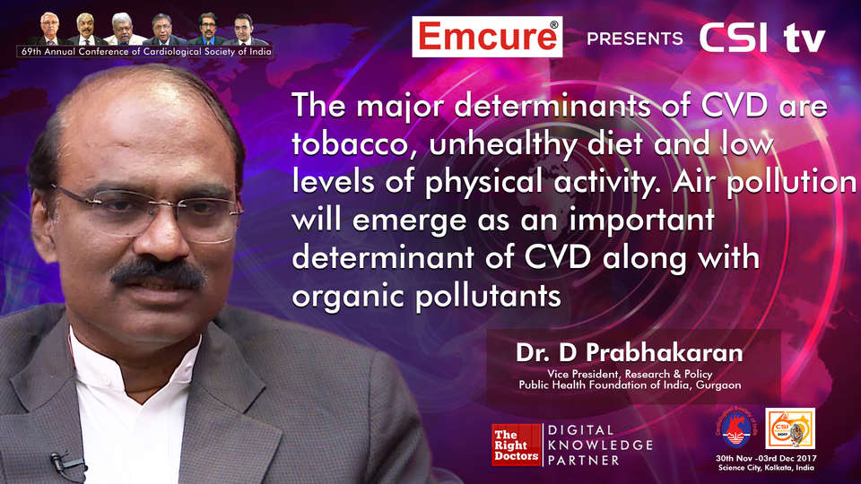 Dr. D Prabhakaran participating in csi-2017, sharing insights in Cardiologist