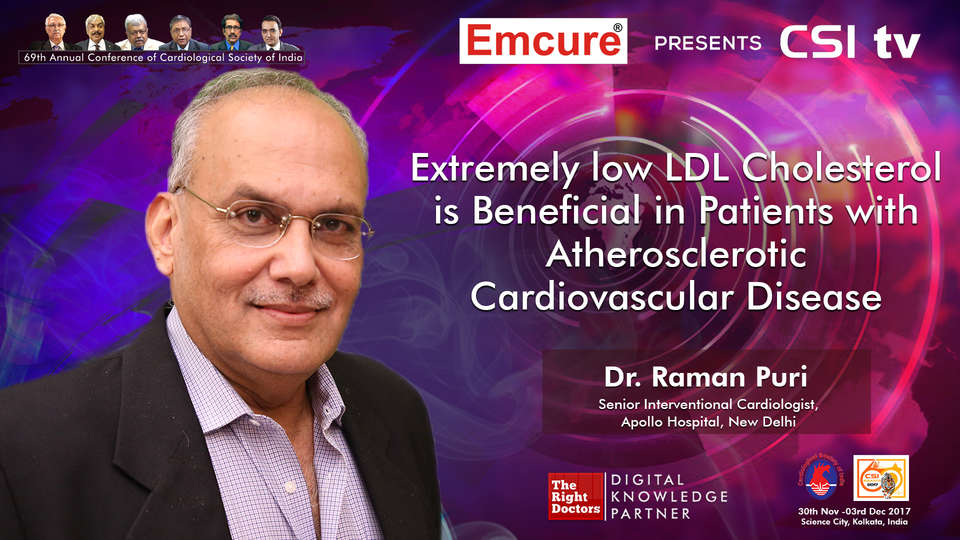 Dr. Raman Puri participating in csi-2017, sharing insights in Cardiologist