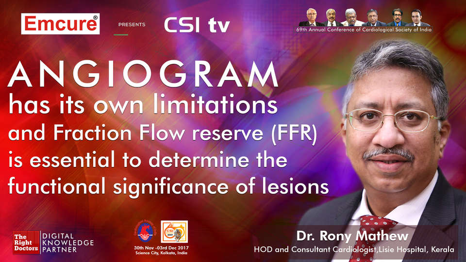 Dr. Rony Mathew Kadavil participating in csi-2017, sharing insights in Cardiologist