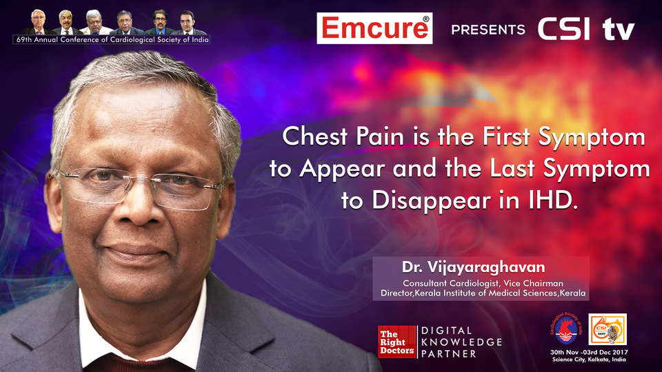 Dr.Vijayaraghavan participating in csi-2017, sharing insights in Cardiologist