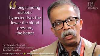 Dr. Anirudh Chandorkar: "Low blood pressure good for long standing diabetic hypertensives"