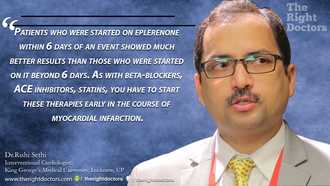 Start drug therapy early in myocardial infarction — a crucial reminder from Dr. Rishi Sethi.