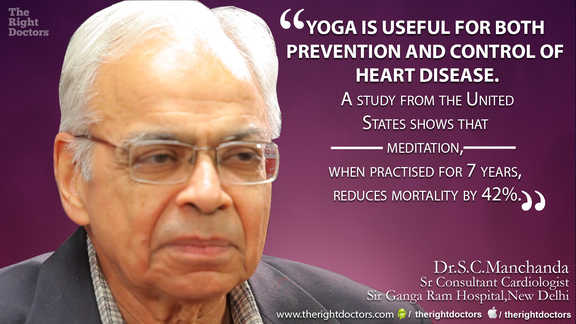 Yoga for prevention and control of heart disease — Dr. SC Manchanda explains why this matters.