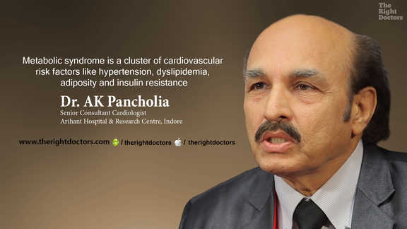 Metabolic syndrome is a cluster of cardiovascular risk factors — a crucial reminder from Dr. AK Pancholia.