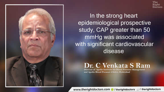 CAP more than 50 mmHg indicates cardiovascular disease — Dr. C Venkata S Ram explains why this matters.