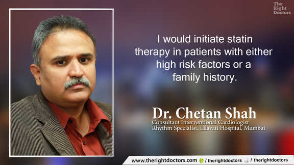 Statin therapy in patients with either high risk factors or family history — Dr. Chetan Shah explains why this matters.