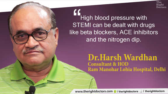 Drugs for stemi patients with high blood pressure — a crucial reminder from Dr. Harsh Wardhan.