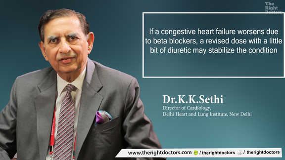 Important: Revise the dose when condition worsens due to beta blockers