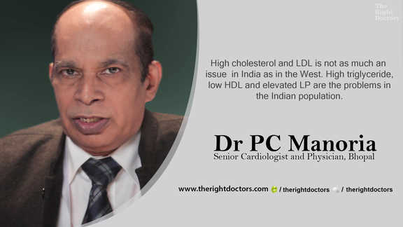 HDL and LP are the problems in India — a crucial reminder from Dr. PC Manoria.