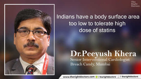 Important: Body surface area of Indians too low to tolerate high dose statins