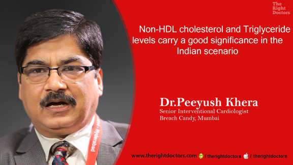 Dr. Peeyush khera: "Non hdl cholesterol and triglyceride relevant to India"