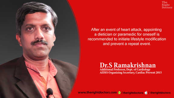 Appoint a dietician or paramedic after heart attack — a crucial reminder from Dr. S Ramakrishnan.