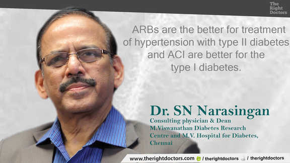 Drugs for hypertension with type 1 and type 2 diabetes — Dr. SN Narasingan explains why this matters.