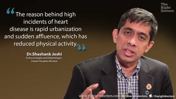 High incidence of heart disease due to rapid urbanization and sudden affluence — a crucial reminder from Dr. Shashank Joshi.