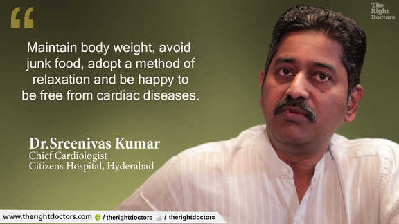 Dr. Sreenivas Kumar: "Be happy to be free from cardiac disease"
