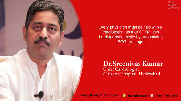 Physician must pair up with a cardiologists for diagnosis of stemi — a crucial reminder from Dr. Sreenivas Kumar.