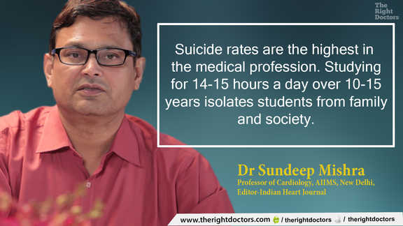 Suicide rates highest in the medical profession — a crucial reminder from Dr. Sundeep Mishra.