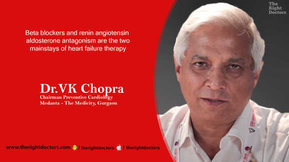 Dr. VK Chopra: "Two mainstays of heart failure therapy"