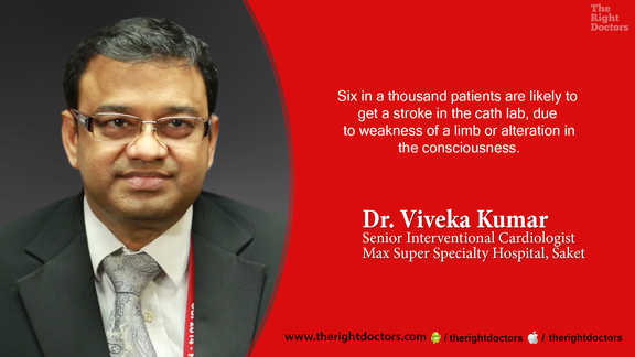 Likeliness of stroke in the cath lab is six in a thousand patients — Dr. Viveka Kumar explains why this matters.