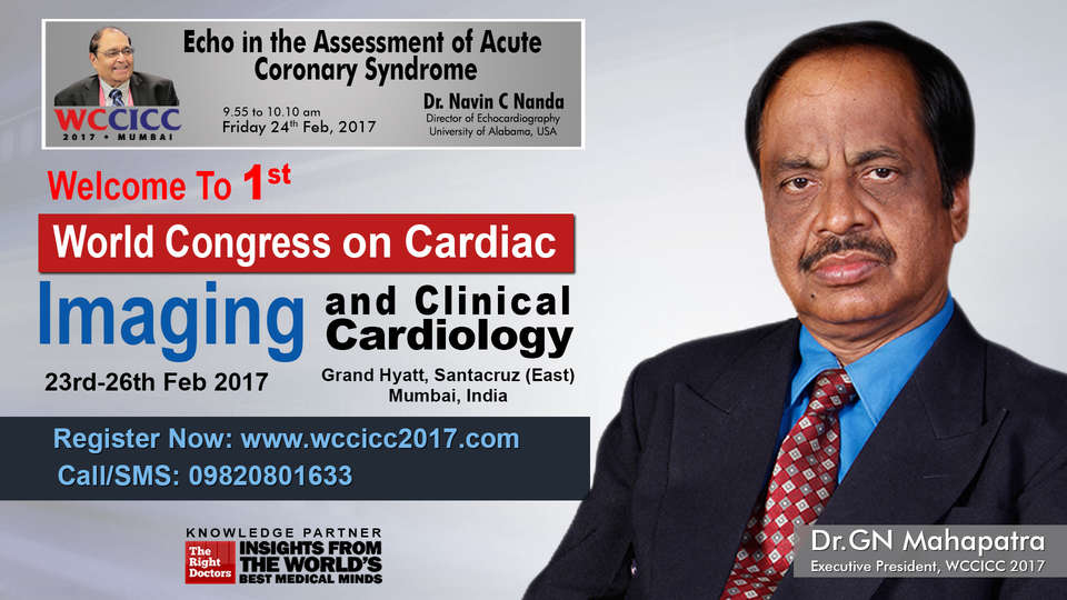 Dr.Navin C Nanda participating in wccicc-2017, sharing insights in Director of EchoCardiology