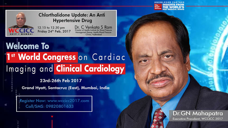 Dr.C Venkata S Ram participating in wccicc-2017, sharing insights in Director of Apollo Institute for Blood Pressure Management