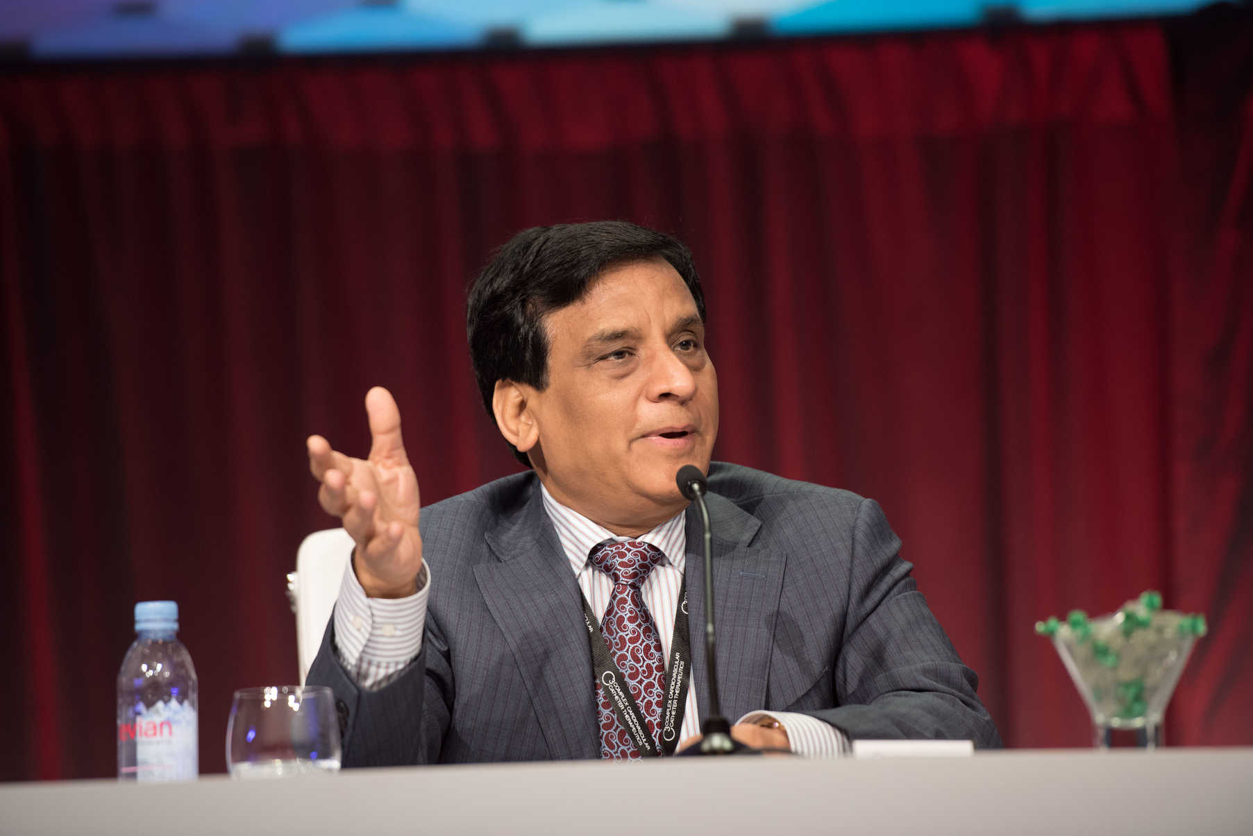 Dr.Samin Sharma participating in c3, sharing insights in Interventional Cardiology