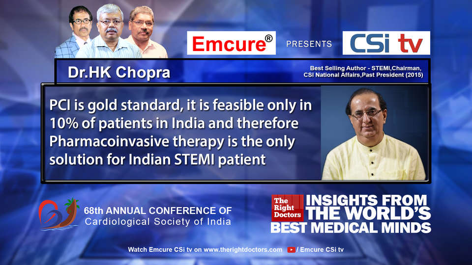 Dr.HK Chopra participating in csikochi-2016, sharing insights in Best Selling Author - STEMI,Chairman, CSI National Affairs,Past President (2015)