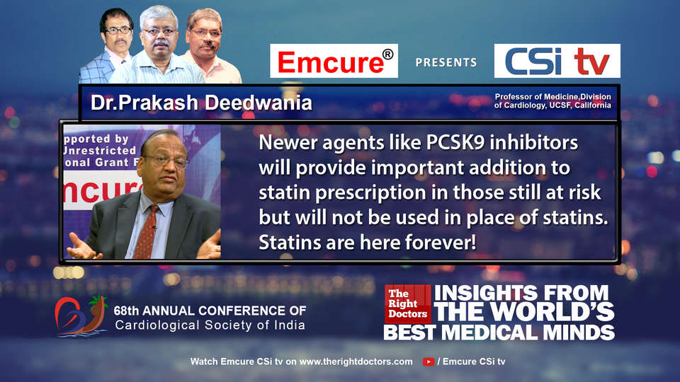 Dr.Prakash Deedwania participating in csikochi-2016, sharing insights in Professor of Medicine