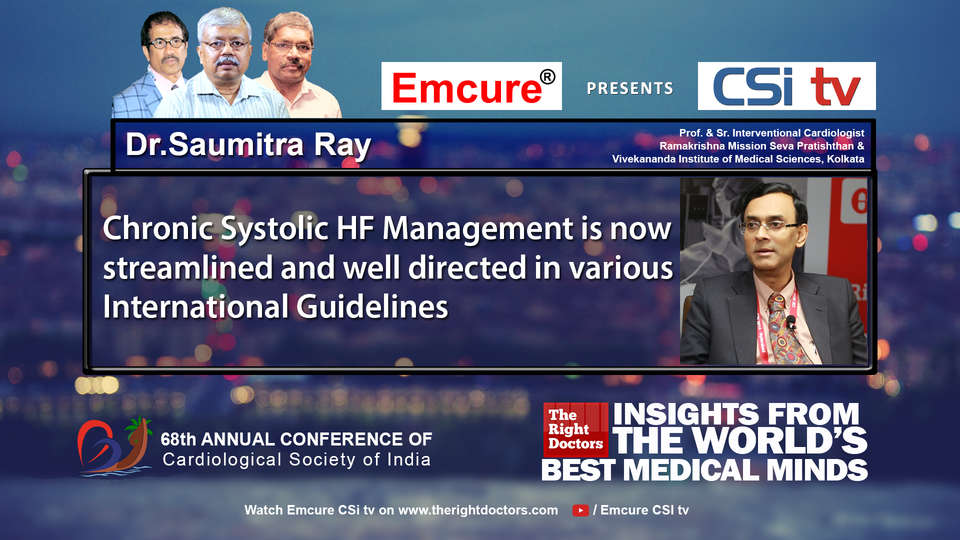Dr. Saumitra Ray participating in csikochi-2016, sharing insights in Senior Interventional Cardiologist