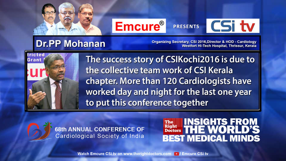 Dr. PP Mohanan participating in csikochi-2016, sharing insights in HOD- Cardiology