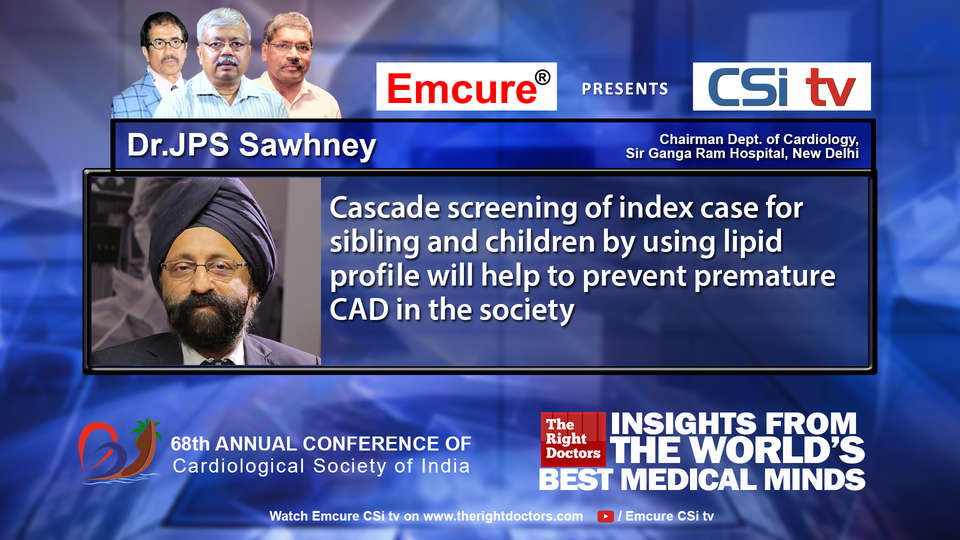 Dr.JPS Sawhney participating in csikochi-2016, sharing insights in Chairman, Dept. of Cardiology