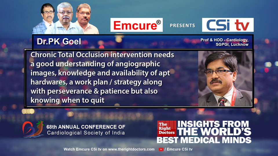 Dr.PK Goel participating in csikochi-2016, sharing insights in Cardiologist