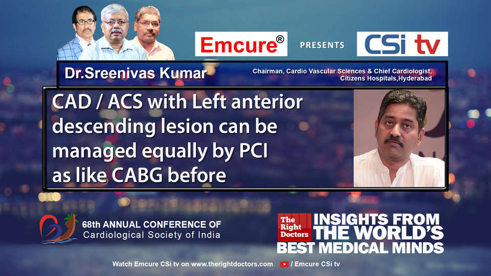Dr.Sreenivas Kumar participating in csikochi-2016, sharing insights in Chief Cardiologist
