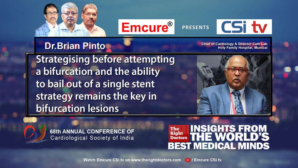 Dr. Brian Pinto participating in csikochi-2016, sharing insights in Chief of Cardiology