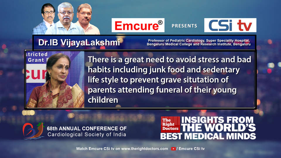 Dr IB VijayaLakshmi participating in csikochi-2016, sharing insights in Cardiology