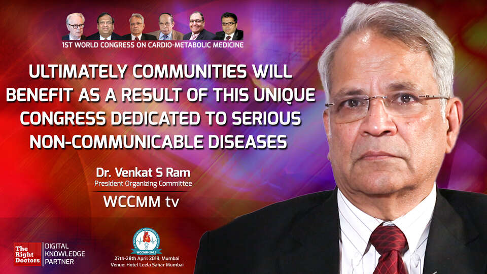 Dr.C Venkata S Ram participating in wccmm-mumbai-2019, sharing insights in Director of Apollo Institute for Blood Pressure Management